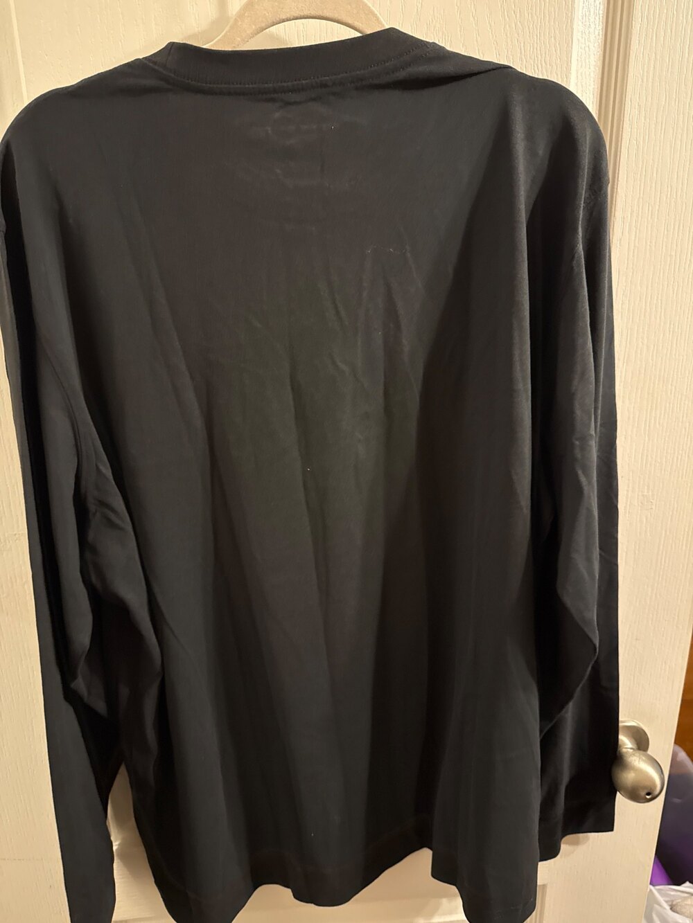 NEW with tags, Eddie Bauer Long Sleeve Crewneck Shirt Black XL Cotton Blend - Picture 4 of 4